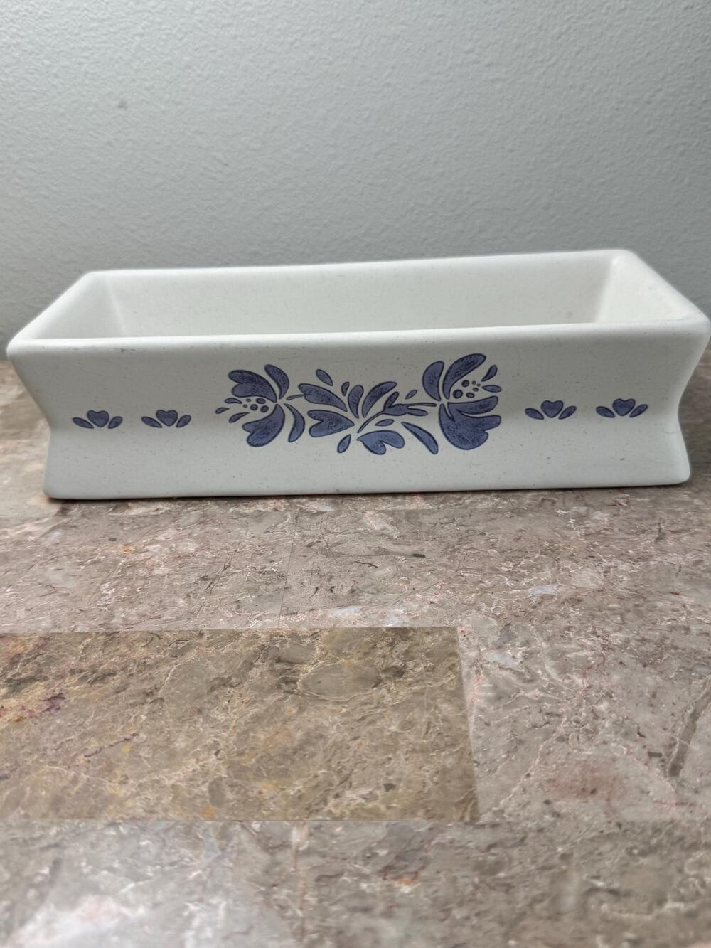 Vintage Pfaltzgraff Yorktowne rectangle Brick Candle Holder tray